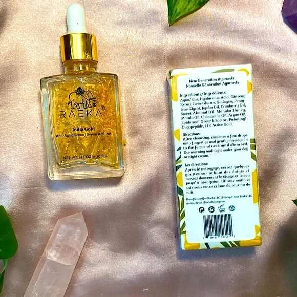 Raeka - India Gold Anti-Aging Serum - 1oz (full size) - Picture 2 of 4
